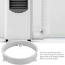 Pssopp Air Conditioner Hose Connector Round Tube Conditioner Adapter Air Conditioner Exhaust Hose Coupler for Mobile Air Conditioning KYR 35