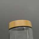 NETANY 4-pack 16oz Glass jars with Airtight Lids, Overnight Oats Containers with Bamboo Lids, Wide mouth Mason Salad jars, Glass Food Storage Containers for Snacks Yogurt Spice Sugar