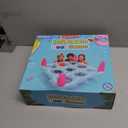 2 in 1 Pool Toys Games Set Inflatable Pool Float with 10 Balls & 8 Rings Tic-Tac-Toe Pool Games, Fun Summer Party Beach Outdoor Yard Game