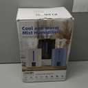 Coolfiqu 6L Humidifiers for Bedroom Large Room Home,Cool and Warm Humidifier for Baby and Plants Hot Mist Top Fill Desk Humidifier Oil Diffuser,Quiet,Auto Mode,360Nozzle-Midnight Black(2026 Upgraded)