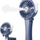 HandFan 2025 Upgraded Portable Misting Fan, Two Button Easy Operation, Handheld Rechargeable Mister Fan, Spray Water Mist Fans, Mini Electric Cooling Fans for Travel, Outdoors, Disney(Royal Blue)