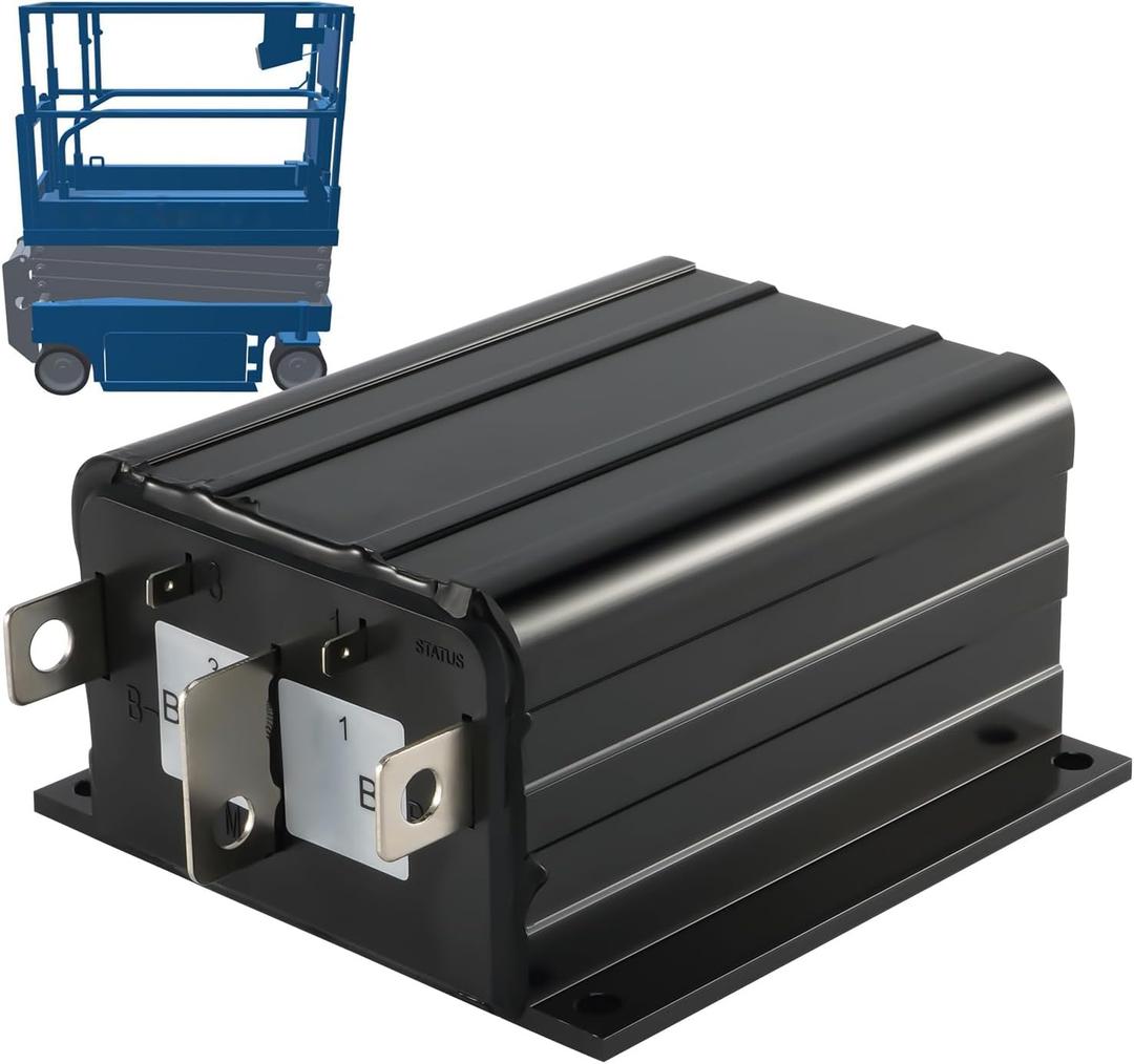 LEAPTREND 66047 DC Motor Speed Controller 24V 400A Compatible with Genie JLG Skyjack Upright Snorkel, Genie Scissor Lift GS1530 GS1930 GS2032 GS2632 GS3232 GS3246, Replace 218236 KCCA0032 KCCA0040