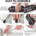 T&R No Soliciting Sign for House with 42" Stake 2 Pack - 13.5"x7" .040 Rust Free Aluminum, Reflective, Waterproof, Weatherproof and Fade Resistant, 4 pre-drilled holes,Includes Matching Screws & Wrench, Easy to Mount