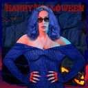 7 Sets Halloween Princess Costume Set Blue Wig Crown Heart Necklace Earring Gloves for Halloween Cosplay Accessories