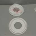 2Packs Molded Nylon Ceiling Medallion for Light Fixtures and Ceiling Fans, 10"OD x 4"ID x 1-2/8 "P (Fits Canopies up to7-1/4")White