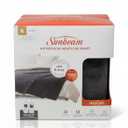 Sunbeam Electric Throw Royal Luxe Microplush Heated Blanket, 4 Heat Settings, 4-Hour Auto Shut-Off, Fast Heating, Warm and Cozy, Grey Rodeen Plaid, King