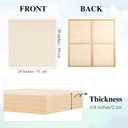Aodaer 4 Pack Wood Panels 20 x 20 Inch Wooden Panels Canvas Unfinished Craft Wood Boards Panel for Art Crafts Acrylic and Oil Painting Pouring DIY Projects