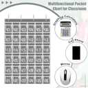 Panelee 6 Pcs 36 Numbered Clear Pocket Chart for Classroom Cell Phones and Calculator Holder Closet Hanging Organizer with Pockets for Wall Door School Teacher Office Storage Organization Supplies