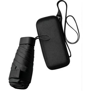 ESUFEIR Mini Sun Umbrella for Purse With Case
