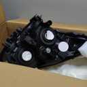 Headlights Assembly Compatible With 2008-2013 Nissan Rogue, 2014-2015 Nissan Rogue Select Chrome Housing Amber Reflector, Halogen Model Replacement Head Lamp Assembly Set