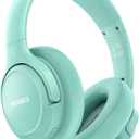 BERIBES Bluetooth Headphones Over Ear, 65H Playtime and 6 EQ Music Modes Wireless Headphones with Microphone, HiFi Stereo Foldable Lightweight Headsets, Deep Bass for Home Office Cellphone PC Ect. (Green)