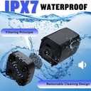 Portable Shower for Camping, [Long-Lasting] Spopal 6000mAh Rechargeable Camping Shower with Intelligent LED Display, 4 Spray Modes, IPX7 Waterproof Outdoor Camp Pump for Hiking, Travel, Car, Pet