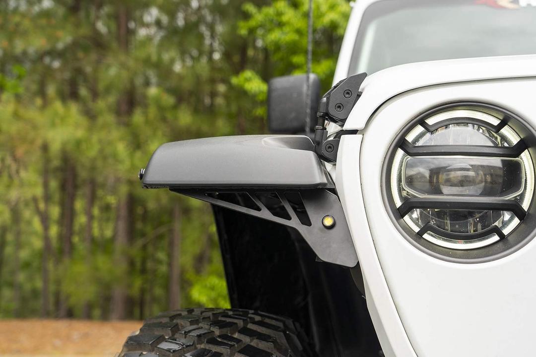 Rugged Ridge Chop Brackets for Jeep Wrangler/Gladiator | Front Fender | 11640.92 | Fits 2018-2025 Jeep Wrangler JL Rubicon; 2020-2025 Jeep Gladiator JT Rubicon