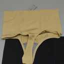 Tummy Control Thong Shapewear for Women High Waist Shaping Underwear Seamless Body Shaper Panties Girdle (Large, A# Mix Set (Black+beige))