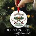 2 x Deer Hunter Christmas Ornament No Bragging Until Youre Dragging Hunting Decoration, Ideas, Xmas Decor, Hunting Gift for Outdoorsmen, Hunters & Deer Lovers
