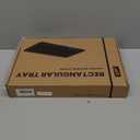 Erongoo Real Natural Marble Tray, 11.7" x 7.8" Decorative Vanity Tray for Bathroom Countertop, Kitchen Counter, or Catchall, White Coffee Table Tray for Jewelry, Perfume, Candles, Office, Home Decor