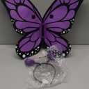 Spooktacular Creations Child Girls Butterfly Costume, Toddlers Butterfly Outfit w/Wings Headband for Kids Halloween Parties (Toddler(3-4 yrs), Purple)