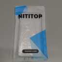 NITITOP Compatible with iPhone 14 Plus Case Cute Clear Durable Ribbon Bowknot Pattern for Girls Women Soft TPU Transparent Full Camera Lens Shockproof Protective Phone Cover - White