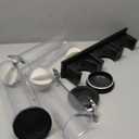 JMIATRY Triple Cereal Dispenser Wall Mounted Snack Dispensers with 3 Cups Wall Candy Dispenser Wall Mounted Large Dry Food Dispensers for Pantry Snack Beans, 5L