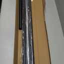 Tension Curtain Rod 43 to 162 Inches (3.6 to 13.5 ft), 1.26" Diameter Spring Adjustable Heavy Duty Long Large Curtains Pole for Windows Door Bathroom Patio Outdoor No Drilling, Black