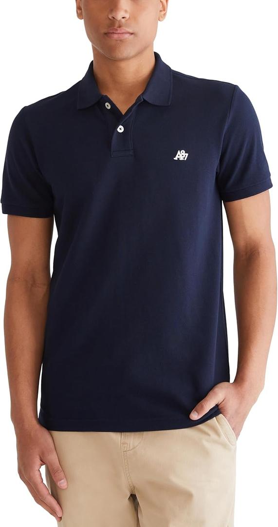 Aeropostale Men's Aero Uniform Polo Short Sleeve, S