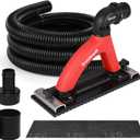 Goldblatt Dust Free Hand Sander, Dustless Drywall Vacuum Sander, with 6.5 ft Hose, Sanding Pad, Adapter