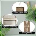 Home sweet home wooden porch sign Vertical hanging decorations Welcome sign front door standing Decorative sign 47x7.8Inch Plaques for Outside Yard Decor (Brown)