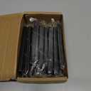 Ravinte 10 Pack Solid 4 Inch Center to Center Slim Square Bar Drawer Handles Kitchen Cabinet Handles Black Drawer Pulls Kitchen Cabinet Hardware Matte Black Dresser Pulls