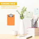 9 Colors Small Clipboards, 4 x 6 Inch Colored Plastic Clip Board with Pen Holder Retaining Clips, A6 Waterproof Mini Clipboard for Nurses Classroom Office Restaurant (9 Color)