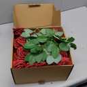 AmyHomie Artificial Flowers Dark Red Rose 100pcs Real Looking Fake Roses w/Stem for DIY Wedding Bouquets Centerpieces Arrangements Party Baby Shower Home Decorations