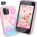 Kids Smart Phone for Girls, 3.5" Touchscreen Kids Phone Toy with Dual Camera, Christmas Birthday Gifts for Girls Age 3-8, Toddler Learning Toys for 3 4 5 6 7 8 Year Old, ABC Learning, Habit Tracker