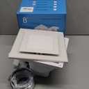 FEITON Bathroom Exhaust Fan with Light, Ceiling Mount, 110 CFM 1.0 Sones 4 Inch Duct, Quiet Square Bath Fan Light Combo, Shower Exhaust Fan with Light