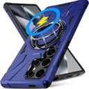 Zewan Designed for Samsung Galaxy S23 Ultra Case [Compatible with Magsafe] Stand, [Military Grade Drop Tested] Dual Layer Shockproof Full Protective Case for S23 Ultra,Blue