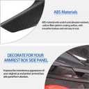 2 x Armrest Box Side Panel Trim Cover Compatible with Chevrolet Corvette C8 2020-2026, ABS Driver Side Panel Trim, Co-Pilot Side Center Console Cover Trim Kit 2Pcs (Carbon Fiber Pattern Black)