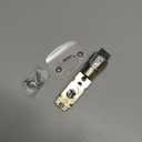 1 Pack Door Lock Parts, Brushed Nickel Door Latch Replacement, Silver Door Lock Replacement Parts