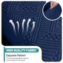 Ruaozz Couch Cushion Covers for Sectional Sofa Stretch Seat Cushion Covers Washable Sofa Slipcovers for L Shaped Soft Furniture Protector Pet Friendly (1 PC Chaise Cover, Dark Blue)