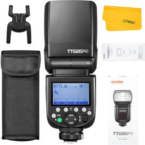Godox TT685II TT685II-C Flash for Canon, 2.4G Wireless External Flash Speedlite 1/8000s HSS, TCM Instant Conversion, Quick-Release Lock, Compatible for Canon EOS Cameras