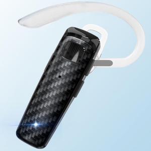 Bluetooth Headset, CVC8.0 Handsfree Bluetooth Earpiece, 16 Hrs Talk Time Noise Cancelling Single Ear Wireless Headset for Office Driving, Compatible with iPhone  Android Samsung Cellphone (Black)