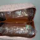 Travel Makeup Bag for Women, Large Capacity Cosmetic Bags for Girls, Compact Pouch Make up Organizer, Waterproof Toiletry Bag with Divider and Handle (Pink)