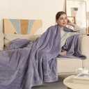 COZYTY Heated Blanket Full Size, Super Soft Cozy Upgraded Flannel Electric Blanket with 6 Heating Levels & 110 Hours Auto Off, Heating Blanket for Whole Body, Overheat Protection, 72" x 84", Lavender