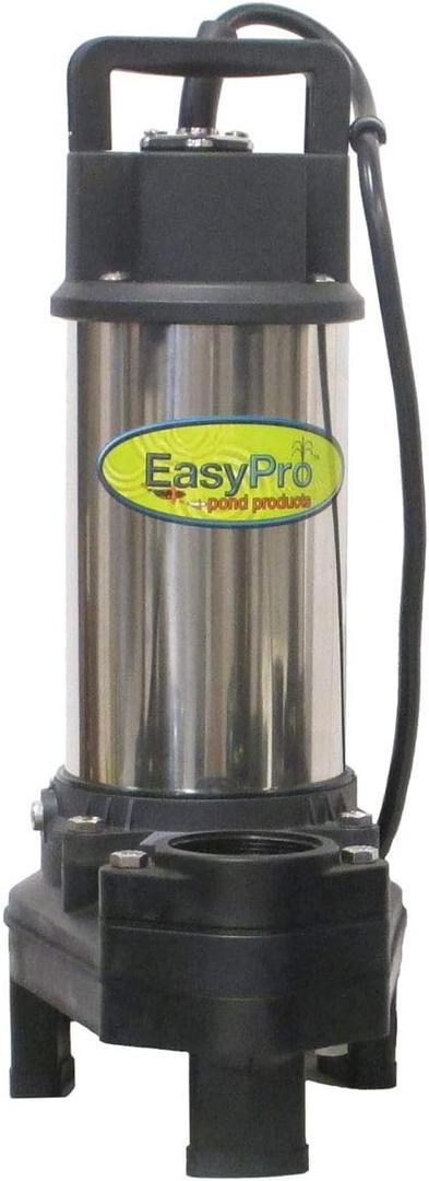 EasyPro TH750 Stainless Steel Waterfall and Stream Pump - Energy Efficient, Long Lasting Pump - 6000 GPH - 115 Volts - 20’ Power Cord