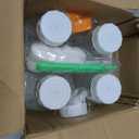 4 Pack 32 Oz Glass Milk Bottles with Nut Milk Bag & 2 Pour Spout & 2 Airtight Lids & Brush- 1Qt Scale Mark Drinking Jars Reusable Container for Milk, Juice, Water, Coffee for Refrigerator