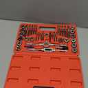 Anfrere 40pcs SAE Tap and Die Set, SAE Standard Rethreading Tool Kit, Coarse and Fine Threads for Cutting External and Internal Threads, Essential Repair Tool Kit with Thread Wrench