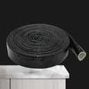 10 Feet Length Heat Shielded Fire Thermo Armor Fire Sleeve 3/8" ID,Silicone Coated Fiberglass Heat Protection for Automotive Hose Lines & Electrical WiringBlack 3/8" x10 Feet