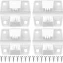 2 x 4pcs Cooler Hinges Replacement for Coleman, Durable Plastic Hinges Kit with 16pcs Stainless Steel Screws Cooler Replacement Parts for Camping Freezer and Ice Chest