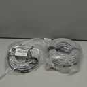 Elecan Premium RCA Cable 30 Ft (Hi-Fi Sound-16 AWG-Shielded) 2 RCA Male to 2 RCA Male Stereo Audio Cable, Gold Plated-Aluminum Alloy Shell-Pure Copper-Braided RCA Cord for Home Theater Speakers + Ties