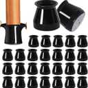 48Pcs Small Silicone Chair Leg Floor Protectors,Floor Protectors for Chairs,Chair Leg Protectors for Hardwood Floors,Chair Leg Caps Chair Leg Covers for Wooden Floors (Black)