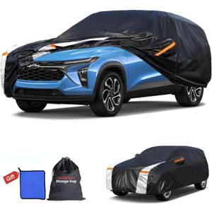 Chevrolet Trax Car Cover 100% Waterproof All Weather, Gift with Towel, 10 Layers SUV Car Cover Custom Fit 2013-2026 Chevy Trax, Full Exterior Car Covers Rain Sun UV Protection with Door Zipper.