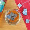 Marble Whiskey Stones  Natural Reusable Chilling Rocks for Whiskey & Bourbon, Silver Finish, One Size