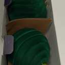 WHGJ 6 Inch Large Dark Green Velvet Christmas Ball Ornaments Set, 4 Pcs Big Flocked Deep Emerald Shatterproof Hanging Bulbs for Xmas Tree Holiday Party Outdoor Decorations